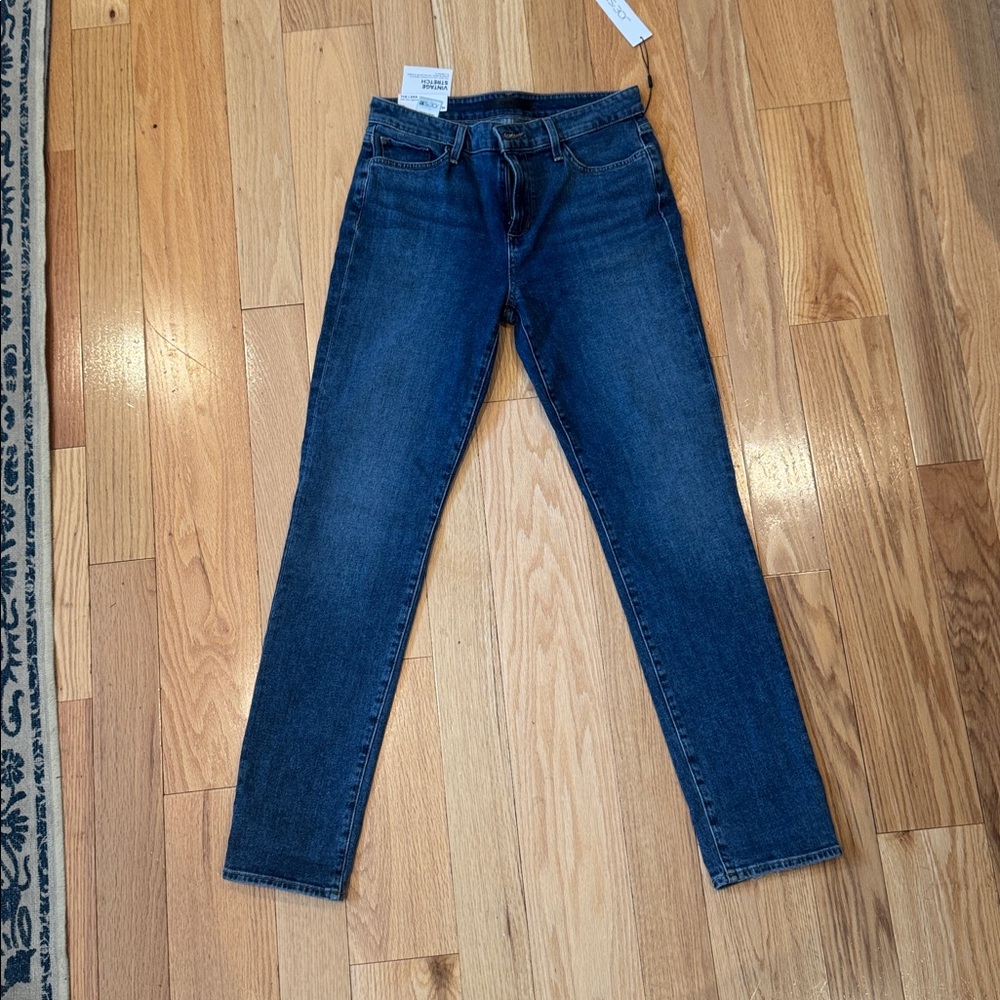 Joe's Jeans Mid Rise Cigarette “The Lara” Jeans Blue Denim